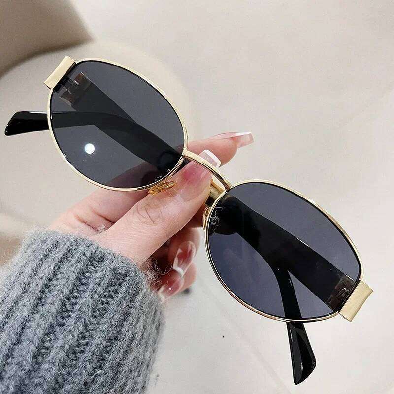 Fashion Oval Sunglasses Women Retro Trend Outdoor Metal Sun Glasses High Quality Classic Men Luxury Brand Eyewear UV400 Goggles H260202