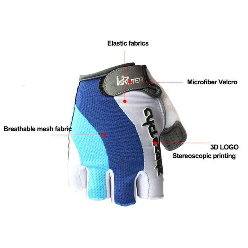 Cycle-Zone Half Finger Breathable Universal Bicycle Outdoor Sports Riding Gloves MTB Road Bike Equipment for Four Season XJ260202