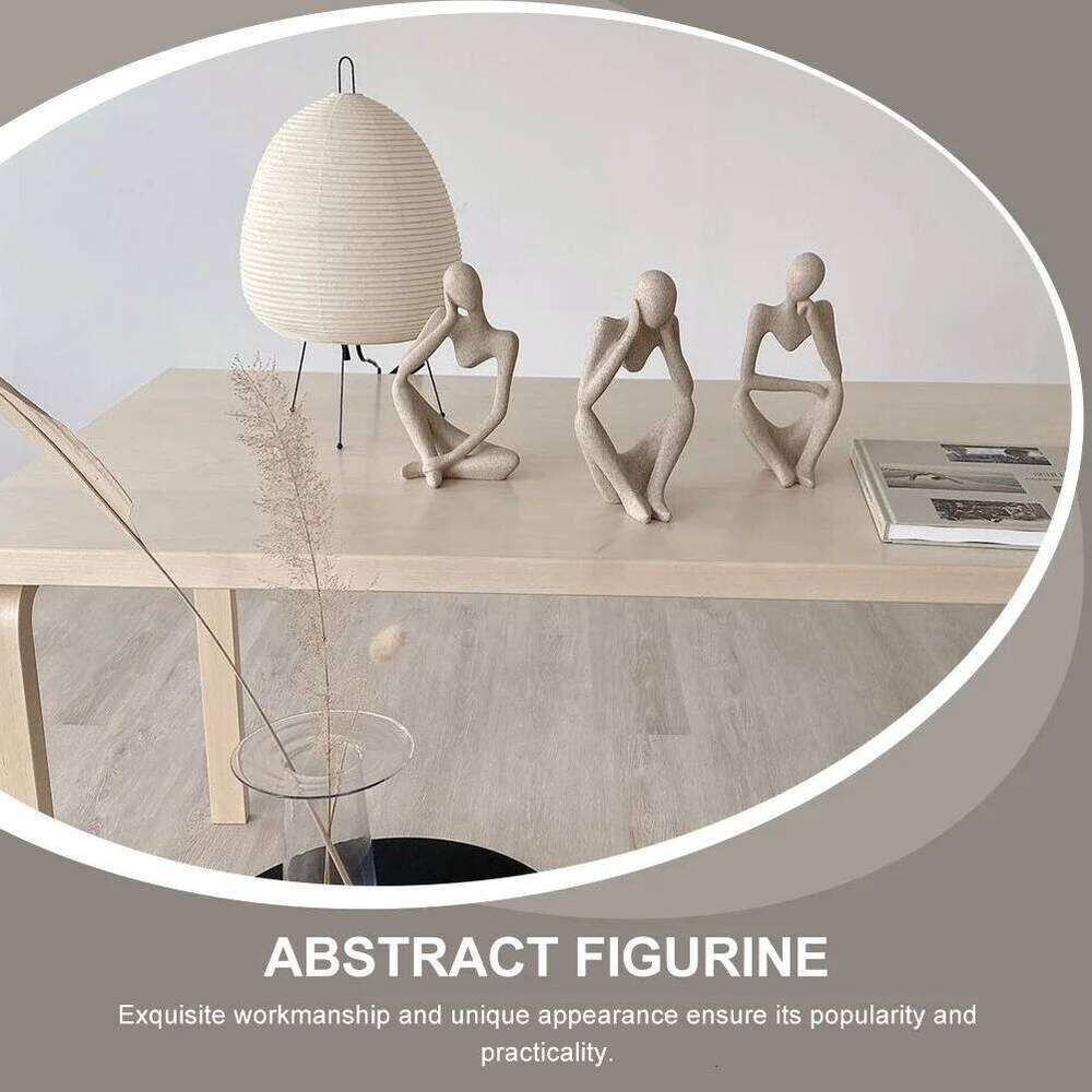 Sandstone Sculpture Abstract Art Decor for Home Office Desktop Exquisite Craftsmanship Living Room Bedroom Party Decoration Y260202