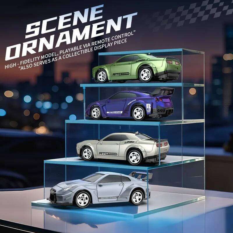 Rc Drift Full Scale 1:64 Mini Remote Control High-Speed Racing Car Model Y260131