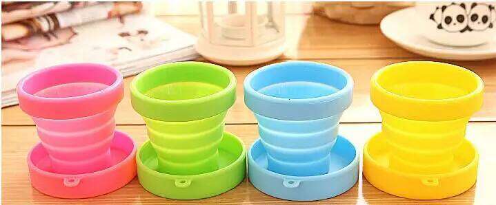 suzakoo 1pcs picnic tableware outdoor traveling camping fold-able cup Z260202