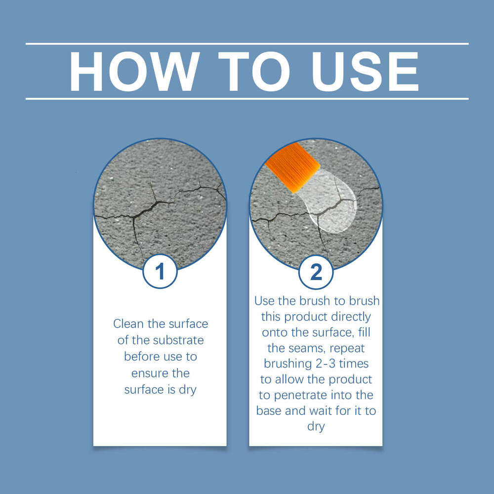 Transparent for Exterior Walls, Roofs, Tiles Leak Repair Waterproof Glue S260202