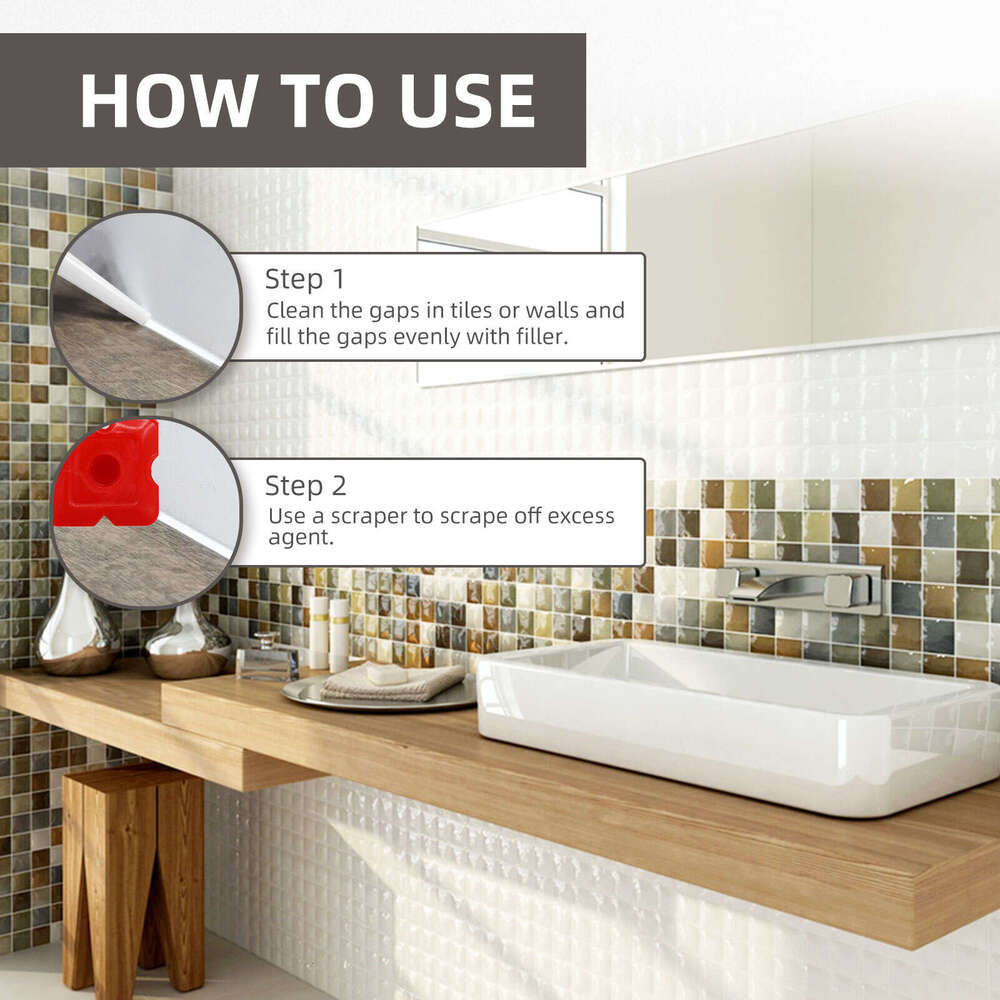 Kitchen Bathroom Waterproof Floor Anti-Mold Tile Grout Tip Sealant S260202