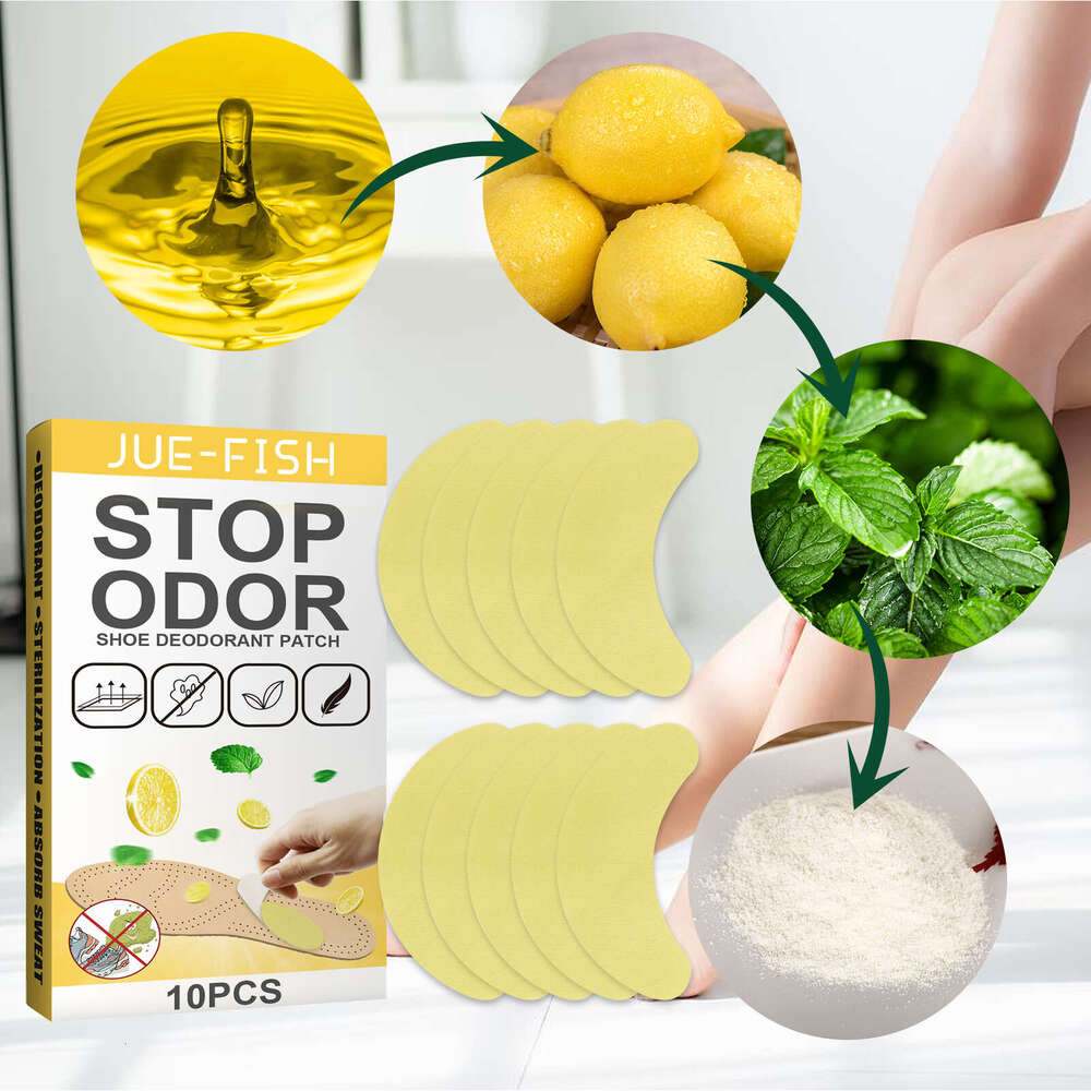 Jue-Fish Shoe Deodorant Fresh Removal Anti-Foot Sweat Sports Shoes Odor Insoles Pads S260202