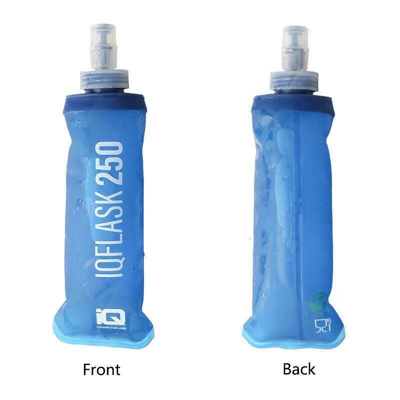 Flexible TPU Sports Water Bottle, Foldable, Lightweight, Silicone Nozzle, BPA-Free, Hydration Flask for Outdoor Hiking and Runni Z260202