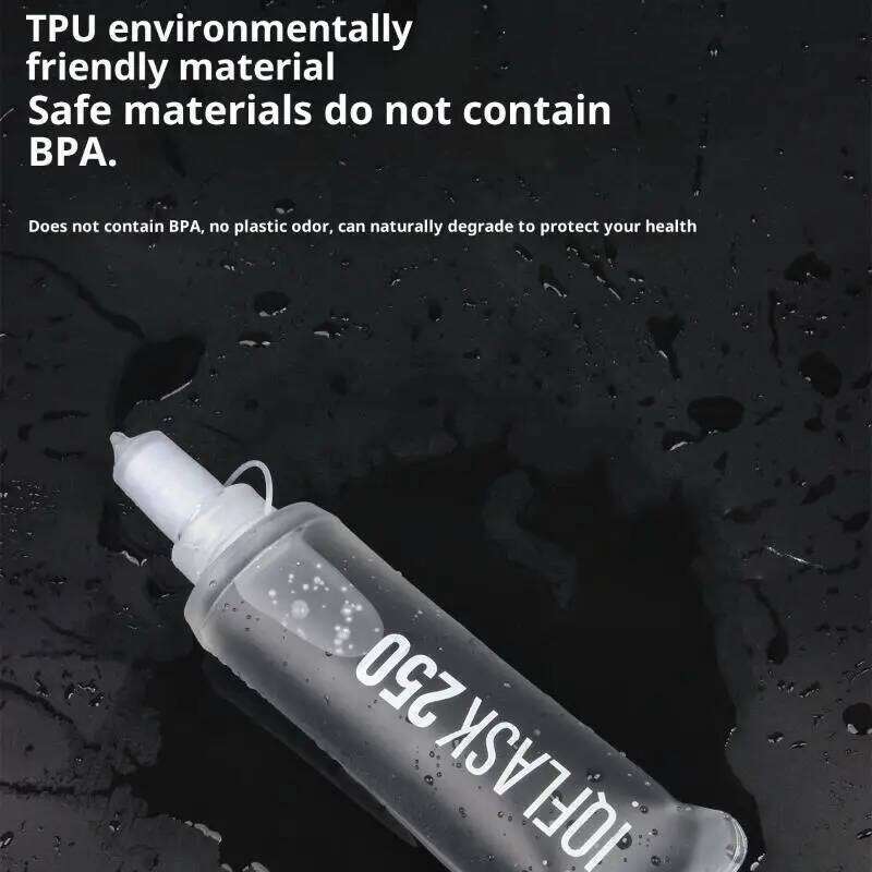 Portable Folding Water Bottle TPU Collapsible Soft Flask Outdoor Sport Hiking Camping Running Z260202