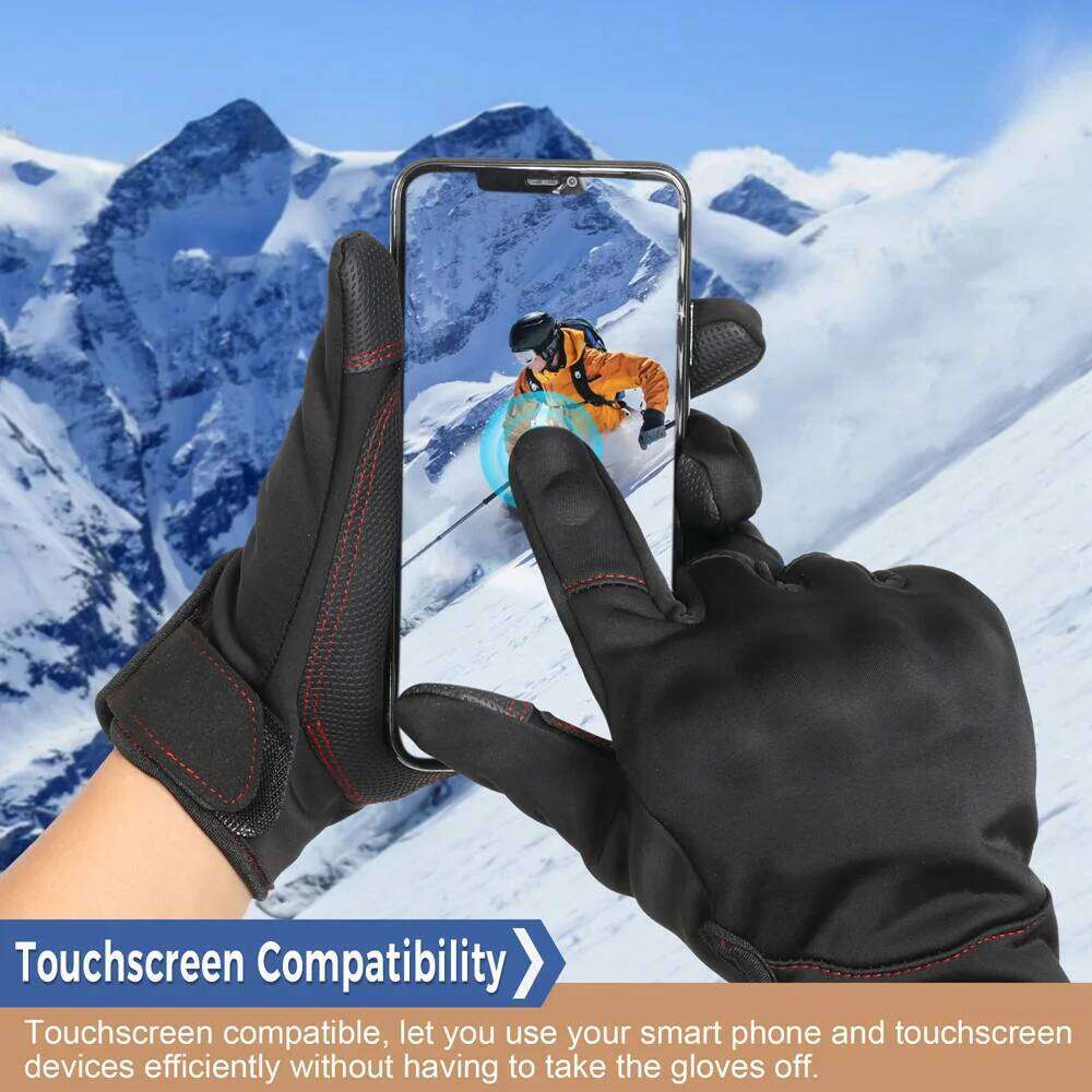 Touch Screen Thermal Gloves Winter Sports Outdoor Hiking Camping Hunting Cycling Work Windproof Non-slip Protective Gear XJ260202