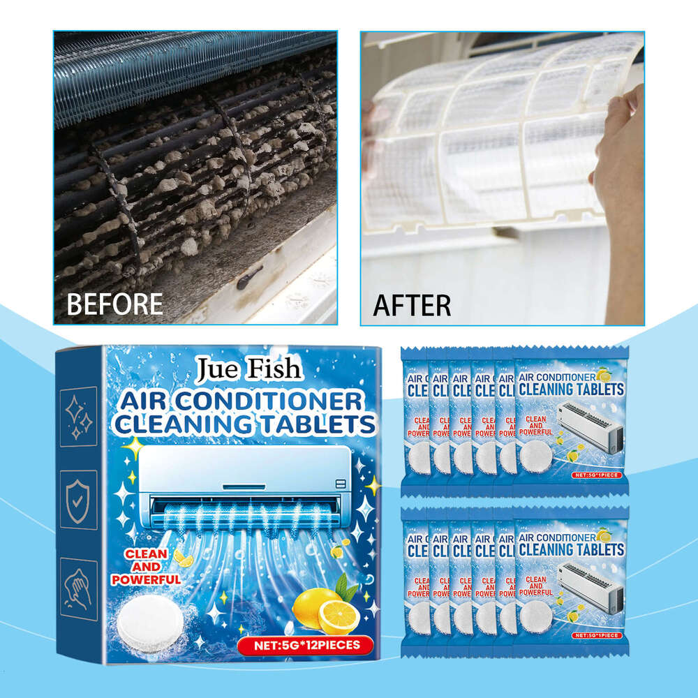 Jue-Fish Effervescent Tablets Cleaning Supplies Conditioner Care Maintain Fresh Air Hygiene S260202