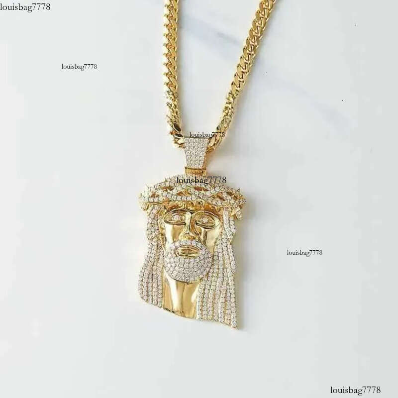 2020 Mens Sier 10k Solid Gold Iced Out Moissanite Hip Hop Jewelry Jesus Piece Charm Pendant for Necklace