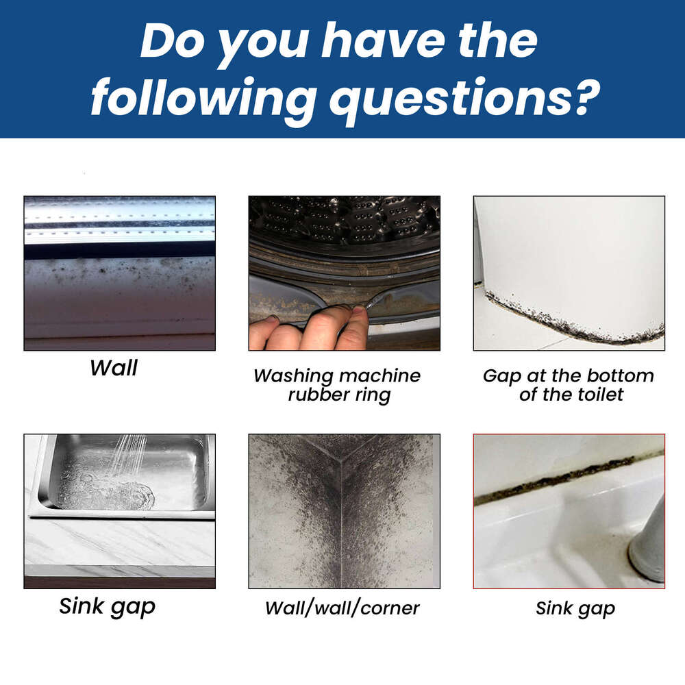 Jaysuing for Cleaning Kitchen Bathroom Tile Wall Refrigerator Stains Mildew Remover Gel S260202