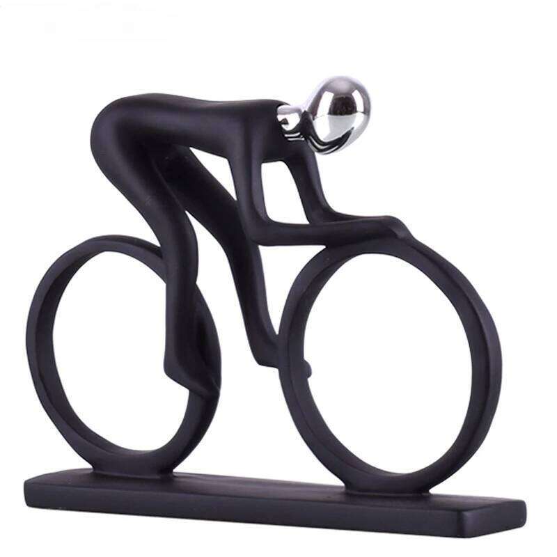 Modern Abstract Resin Bicycler Cyclist Bicycle Statue Bike Racer Rider Figurine Office Living Room Decor Y260202