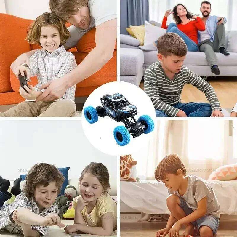 Remote Control Off-Road Climbing Car 1:18 Kids High Speed Flashing Lights Rechargeable Toy Vehicle Gifts For Boys And Girls Y260131