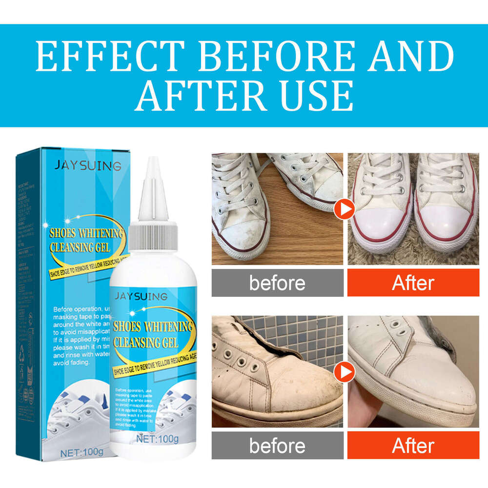 White Whitening No-Wash Shoe Stain Remover Brightening Cleaner S260202