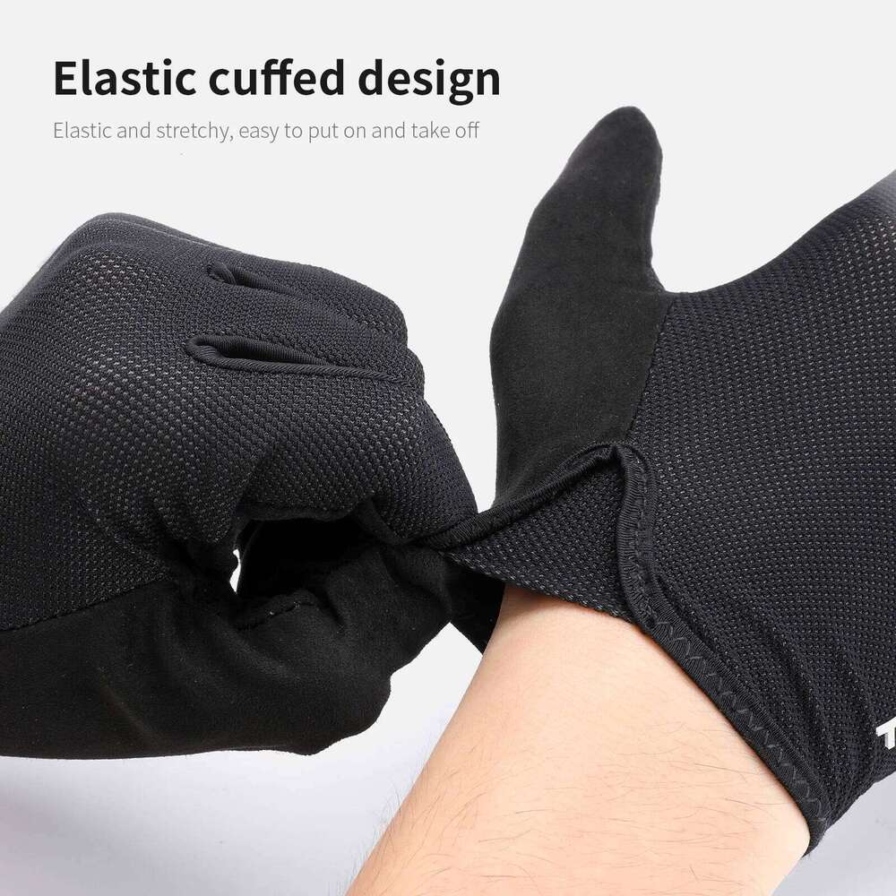 TOSUOD Cycling Breathable Moisture Wicking Non-Slip Shock Proof Touchscreen Biking Four-Season Gloves XJ260202