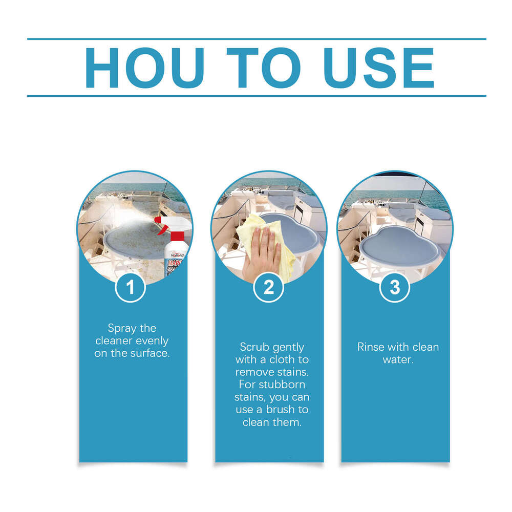 Homonth Foam Maintenance Cleaning Stain Removal Portable Cleaner for Marine Hulls S260202