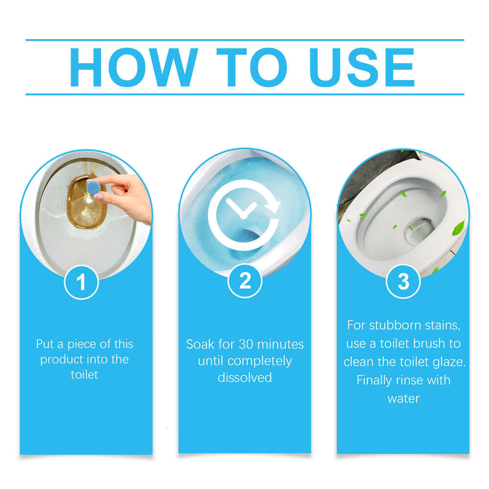 Bathroom Toilet Odor Stain Removal Descaling Clean Bubble Cleaner S260202