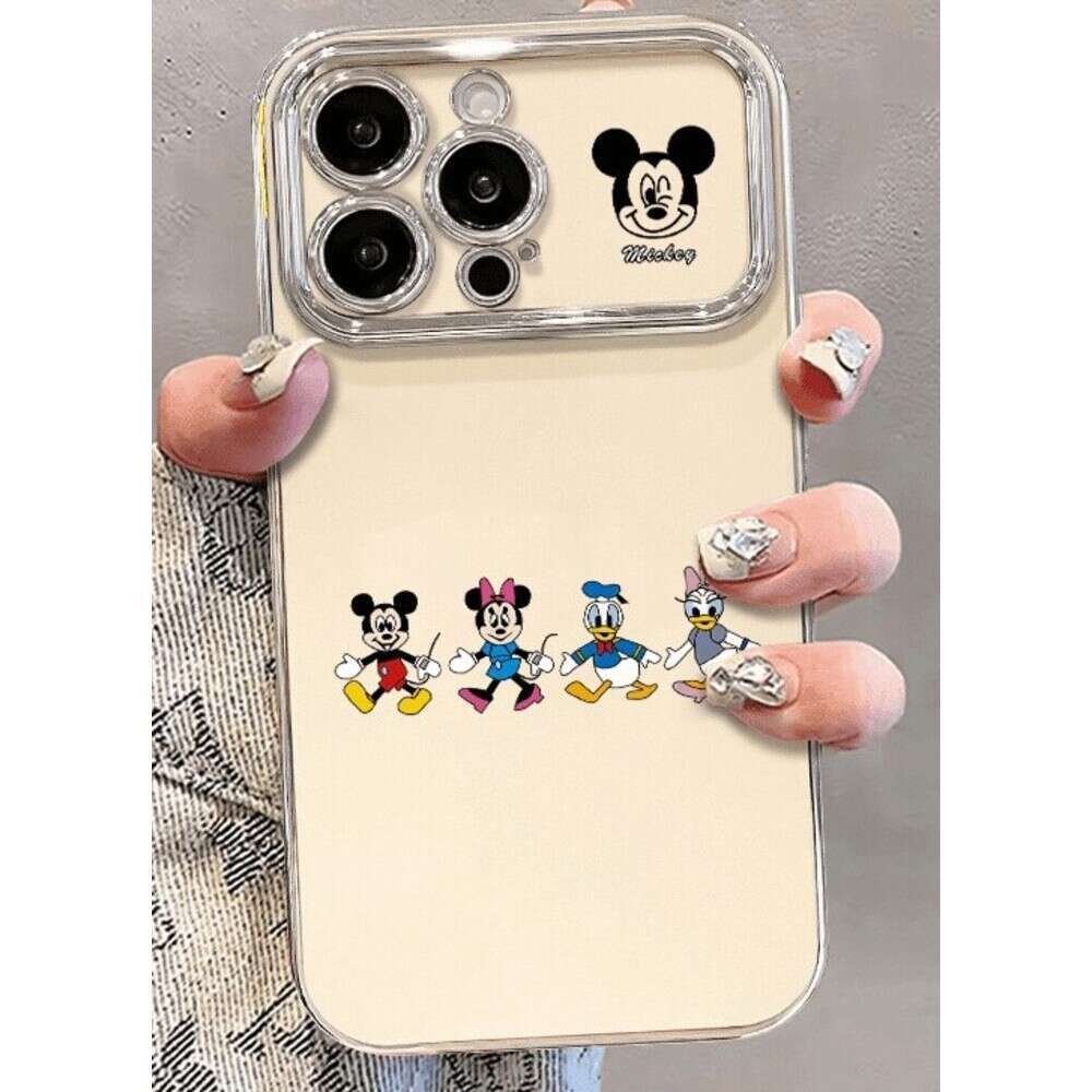 Mickey Family Compatible with Apple 15 Pro Max Phone iPhone 14 Niche Style 13 Cartoon 12 Simple Soft Case S260128