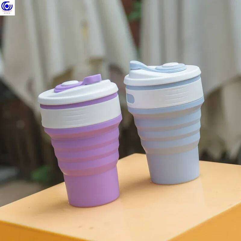 Folding Silicone High temperature resistant food grade Portable drinking water travel retractable folding cup Z260202