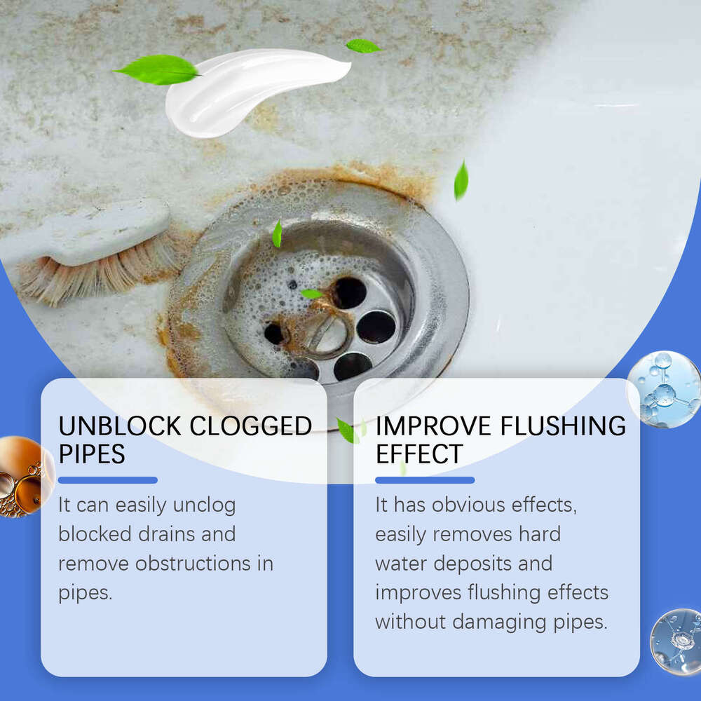 JAKEHOE for Sink Drain Kitchen Toilet Pipe Fast Dissolving Cleaner S260202