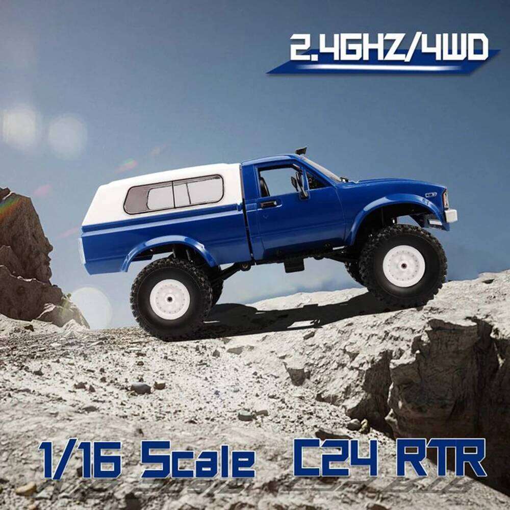 WPL C24 Remote Control RC 2.4G 4WD 4x4 Off-Road Rock Crawler Buggy Semi Truck RTR Racing Vehicles Car Gifts Toys Y260131