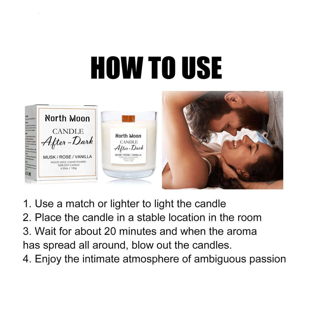 North Moon Candle Aromatherapy Natural Fresh Long-lasting Gift Romantic Home Bedroom Solid Fragrance S260202