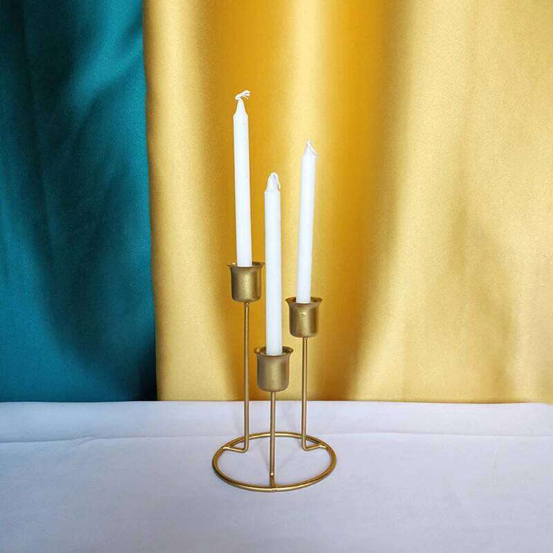 Modern 3/4-Headed Candlestick Minimalism Metal Taper Candle Holders Wedding Decoration Candelabra Dining Table Home Decor Y260131