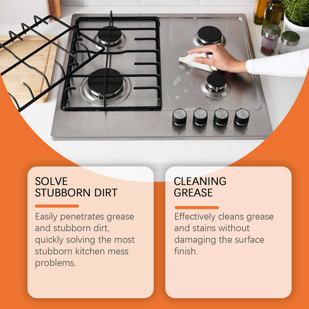 Jakehoe Grease Kitchen Range Hood Stove Oil Cleaner Multi-effect Stain Remover Cleaning Agent S260202