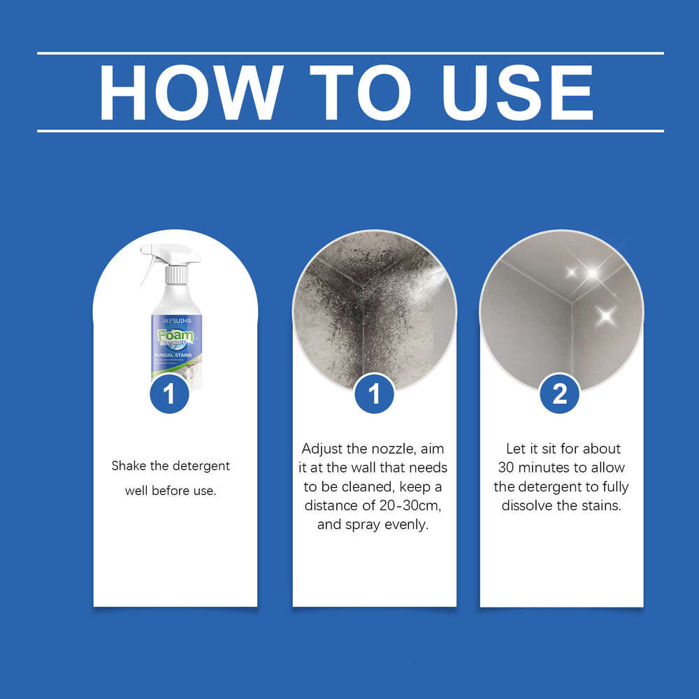 Stain Removal Foam Multi-Purpose Household Cleaner for Moldy Walls and Tiles S260202