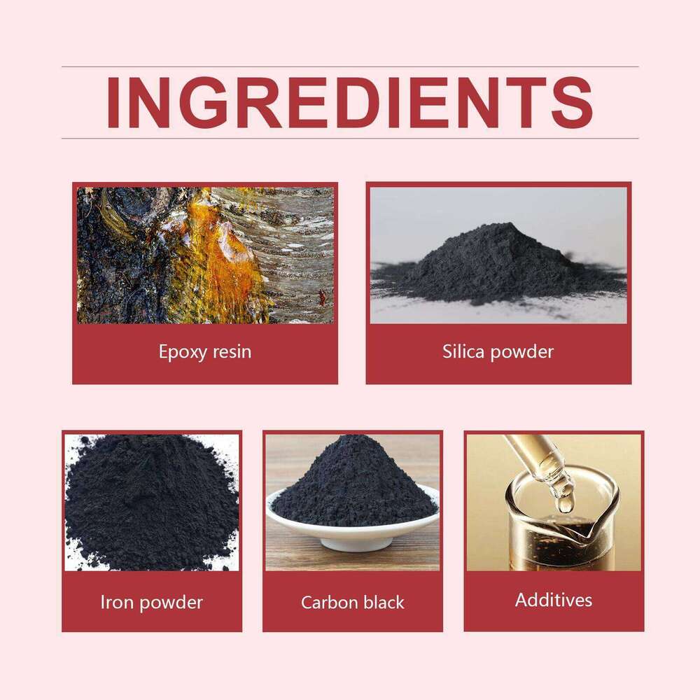 Set Industrial Welding Water Oil Tank High Temperature Resistant Repair Glue S260202