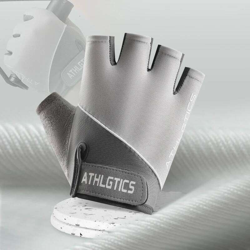 Fitness Yoga Gloves Women Sports Barbell Cycling Gym Half Finger Men Thin Ice Silk Breathable Four Seasons Anti-Slip Glove XJ260202