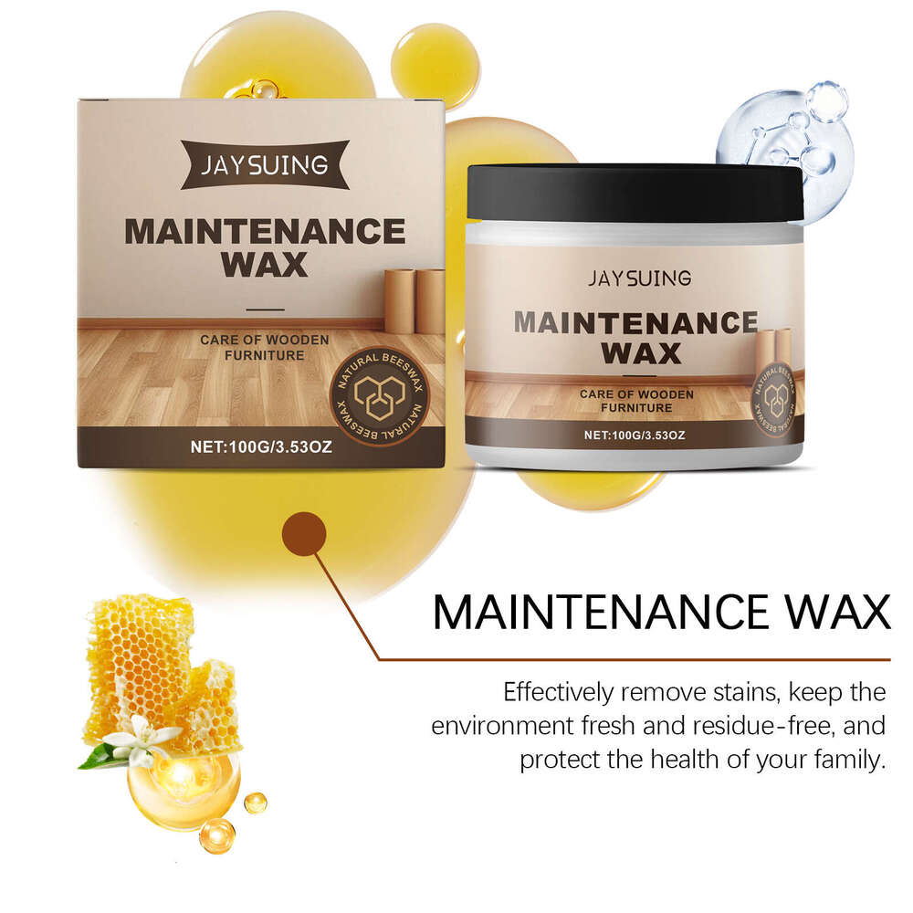 Care Wood Floor Polishing Waxing Shine Maintenance Solid Wax S260202