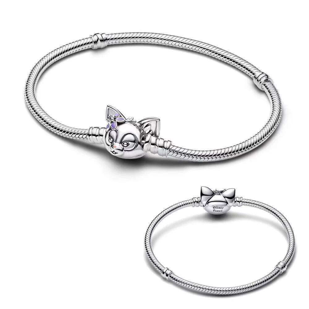 New 925 Sterling Silver 17-20CM Snowflake Dream Catcher Pentagram Original Bracelet Suitable For DIY High-end Wedding Jewelry H260202