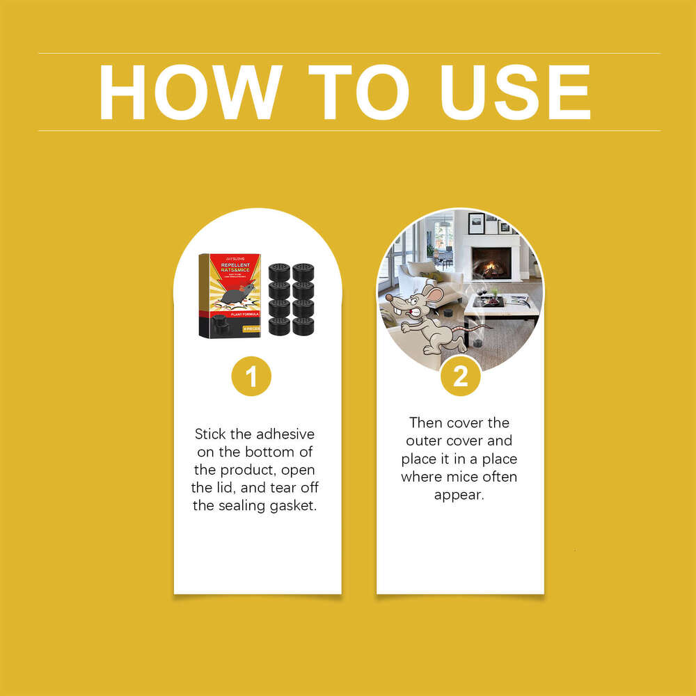 Home Outdoor Indoor Yard Easy to Use Mouse Repellent Pills S260202