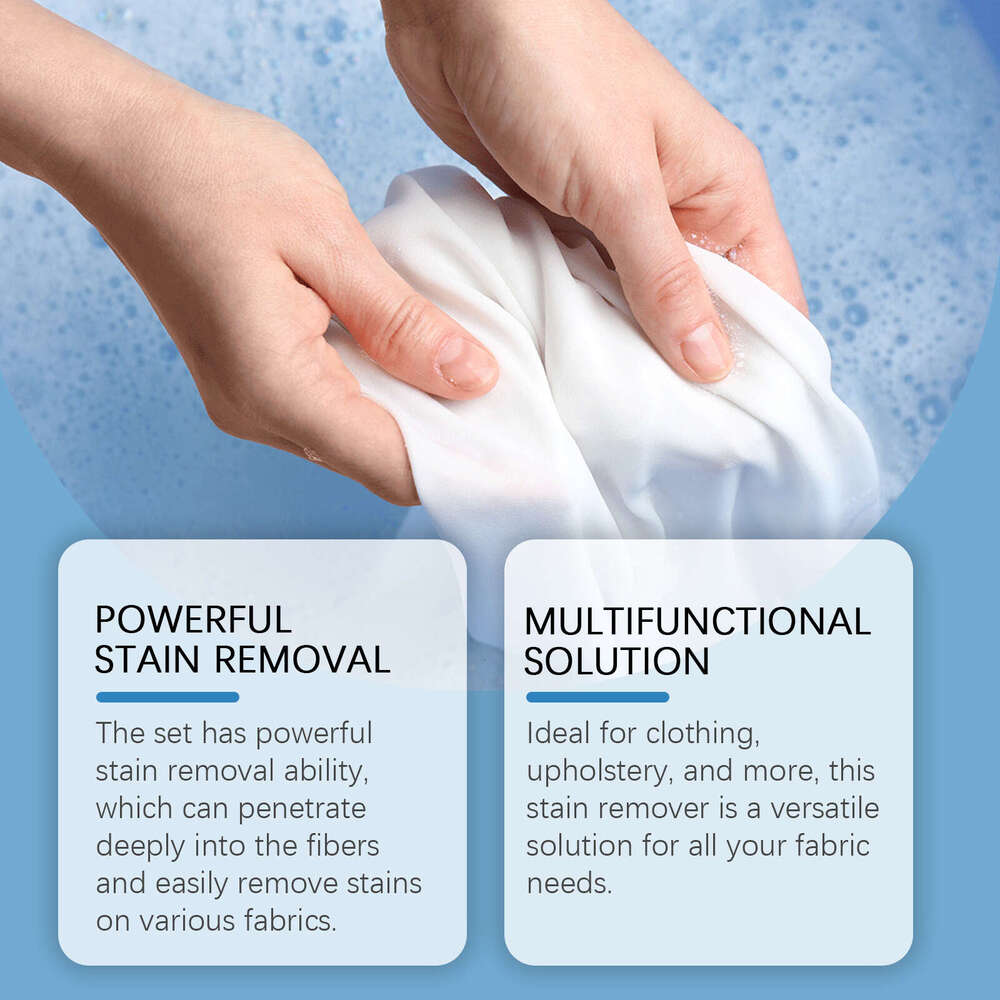 Jakehoe All-in-One Fabric Stain Remover Gentle Cleaning for Clothes Removes Oil Stains and Protects Colors S260202