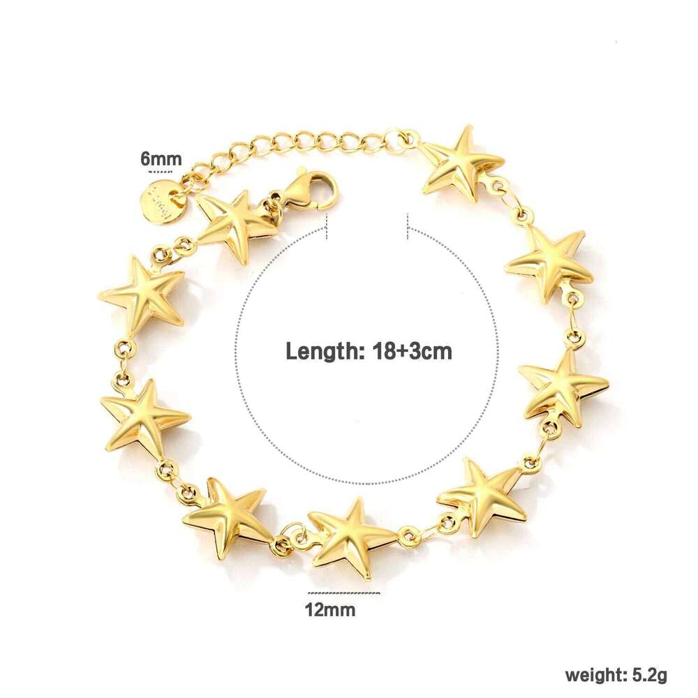 LUXUSTEEL Romantic style For Women Dainty Heart Bracelets Stainless Steel 18k Golden Plated No Fade Bangles for Couple H260202
