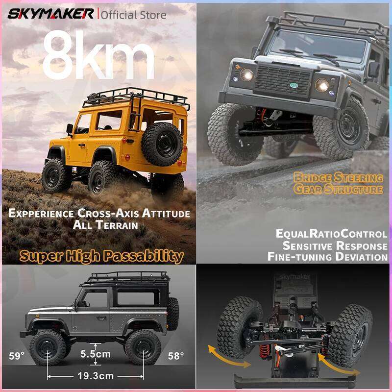 New MN99s v2 MN98 1:12 MN Model RTR Version 2.4G 4WD Rock Crawler Defender Remote Control Car 1/12 RC Truck Cars Toys Y260131