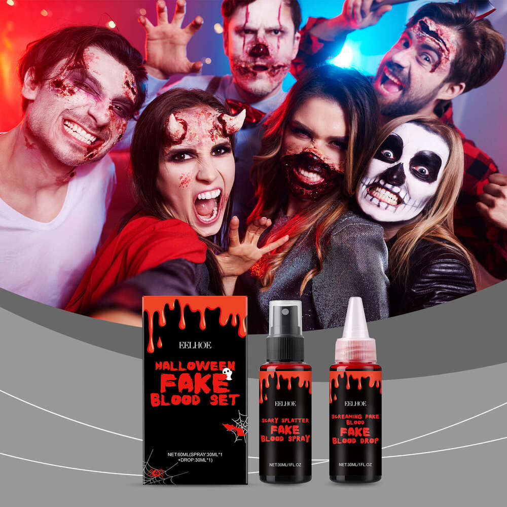 Halloween Fake Blood Effect Festival Realistic Special Effects External Makeup Set S260202
