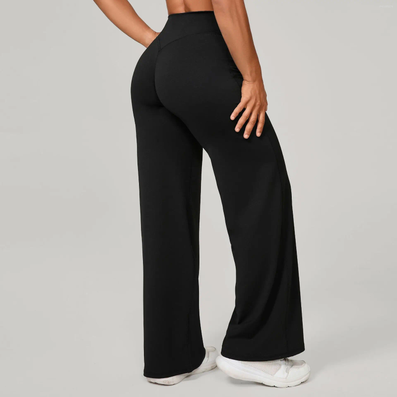 Women's Pants 2026 Women Straight-Leg Sports Gym Clothing Naked Feeling Compression Wide Leg Yoga Leggings Pilates Fitness Tights