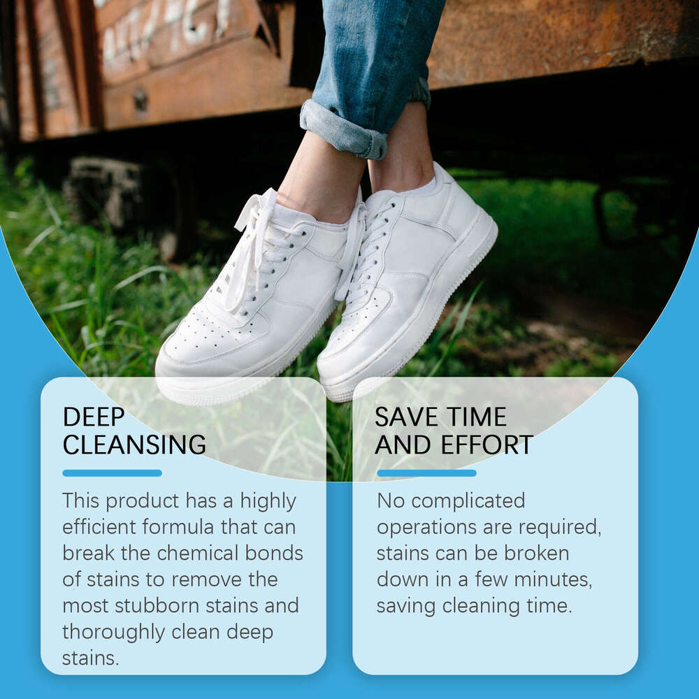 Jakehoe Stain Removal Foam Gentle Cleaning for White Shoes Yellow Edge Stains Shoe Cleaner S260202