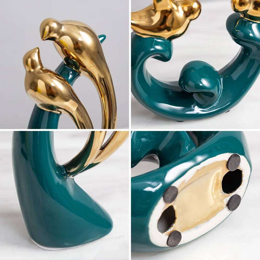 Bedroom Accessories Abstract Ceramic Sculpture Home Bird Statue For Decoration Living Room Office Desk Decor Y260202