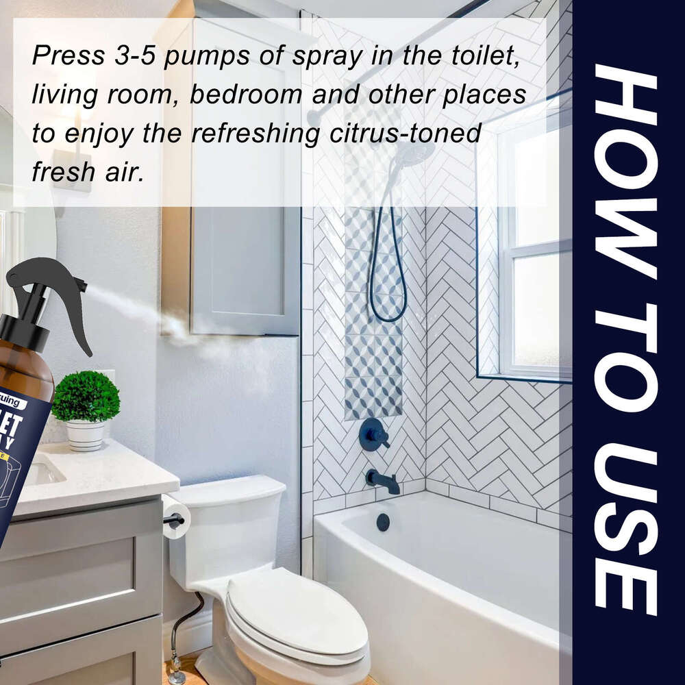 Bathroom Long-lasting Fragrance Household Deodorizing Air Freshener Spray S260202