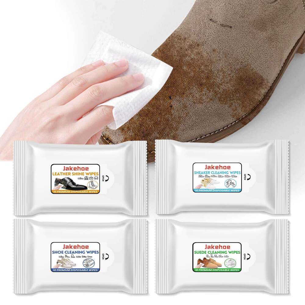 Jakehoe Shoe Shoes Sneakers Wallets Genuine Leather Sofa Multi-Purpose No-Wash Stain Removal Cleaning Wipes S260202