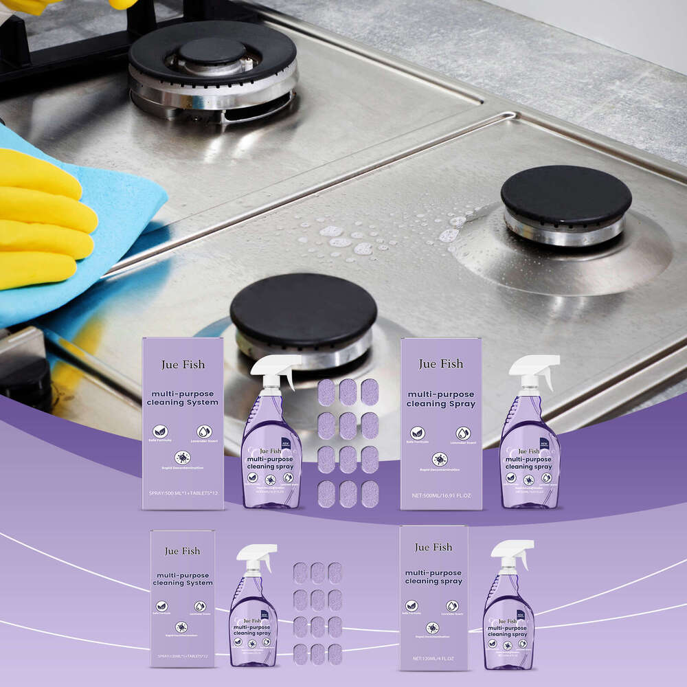 Jue Fish Remover Easy Cleaning Kitchen Stove Cookware Grease Stain Multi-effect Cleaner S260202