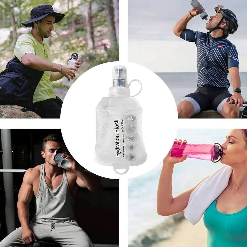 Soft Bottles Food Grade Pouch For Drinking TPU Flexible Flask Leakproof Water Bag for Running Hiking Z260202