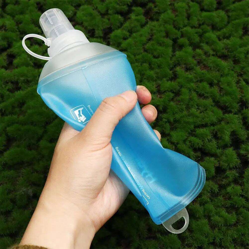 Hiking TPU Folding Bag Blue Collapsible Soft Flask Sport Water Bottle 500ML 250ML 150ML Z260202
