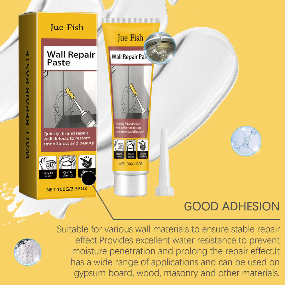 Jue-Fish Damage Scratch Dent Crack Nail Hole Repair Wall Paste S260202