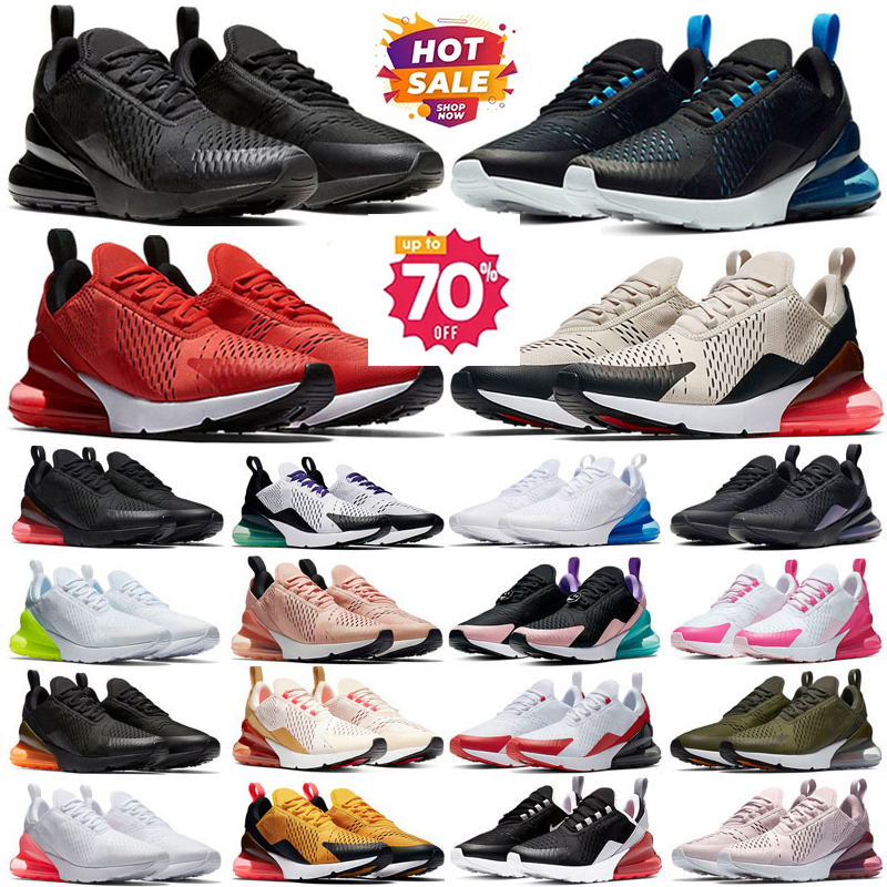 270 Trainers 27C Mens Womens Running Outdoor Shoes 270s Designer All Black White Navy Blue Photo Bule Cool Grey Rose Pink Red Men Woman Sneakers Designer Size 36-45