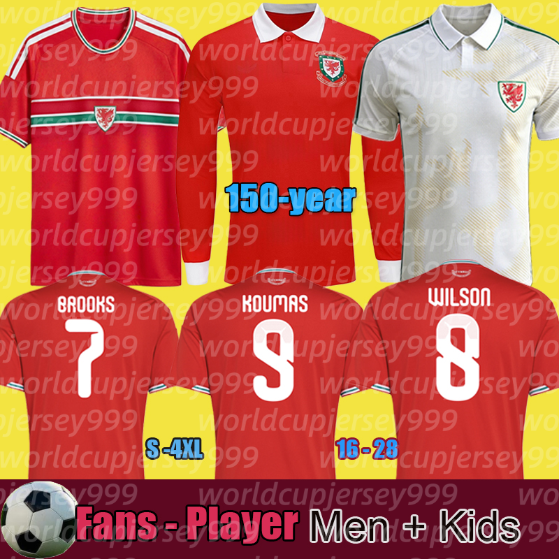 2026 World Cup Wales jersey soccer jerseys 150 Year Anniversary JAMES BALE Men Home Away goalkeeper fans player Welsh 150th football kit