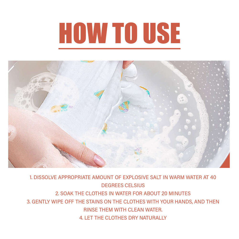 Floral Active Oxygen Laundry Salt Gentle Cleaning Stain Removal Long-lasting Fresh Scent Softening Fabric Care S260202