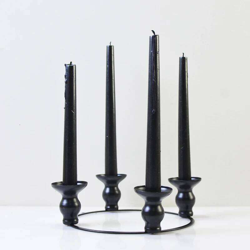 PEANDIM European 4 Arms Metal Holder Christmas Table Decoration Candle Stand Home Romantic Dinner Candlelight Candlestick Y260131